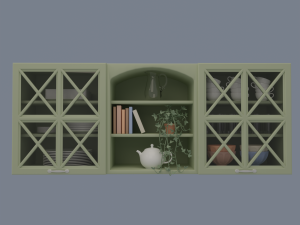 Kitchen and balcony 3D Model