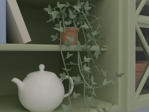 Kitchen and balcony 3D Model
