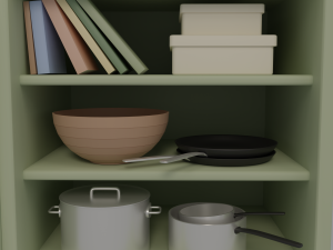 Kitchen and balcony 3D Model