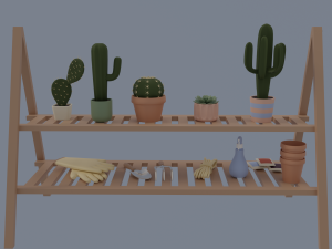 Kitchen and balcony 3D Model
