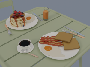 Kitchen and balcony 3D Model