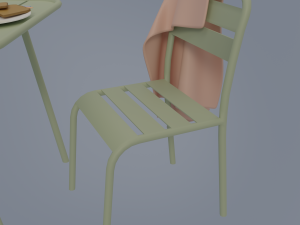Kitchen and balcony 3D Model