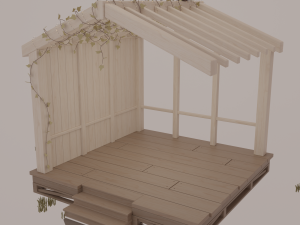 Fall terrace Modello 3D