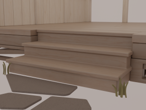 Fall terrace Modello 3D