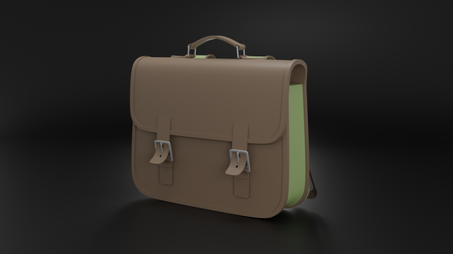 Satchel 3D Model .c4d .max .obj .3ds .fbx .stl .blend 