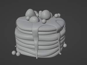 Pancakes Modelo 3D