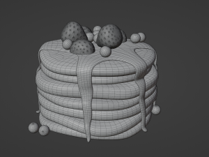 Pancakes Modelo 3D