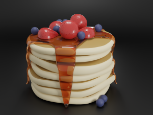 Pancakes Modelo 3D