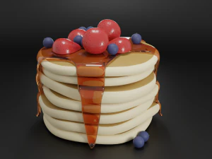 Pancakes 3D Model