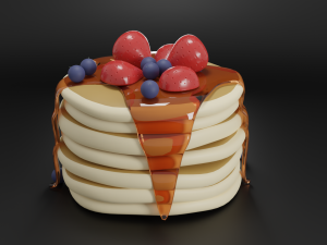Pancakes Modelo 3D