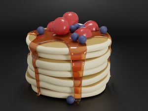 Pancakes Modelo 3D