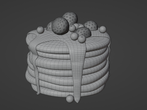 Pancakes Modelo 3D