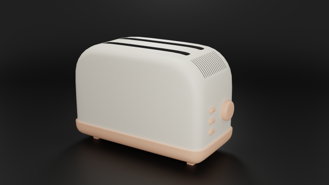 Toaster 3D 模型 .c4d .max .obj .3ds .fbx .stl .blend 