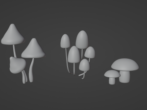 Mushrooms 3D Модель