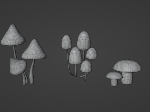 Mushrooms 3D Модель