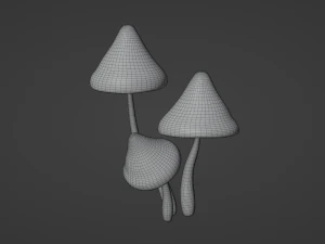 Mushrooms 3D Model