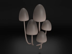 Mushrooms 3D Model