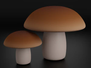 Mushrooms 3D Model