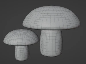 Mushrooms 3D Model