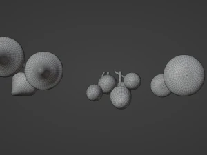 Mushrooms 3D Model