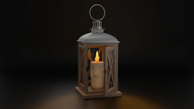 Фонарь 3D Модель .c4d .max .obj .3ds .fbx .stl .blend 