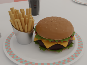 American diner 3D Model