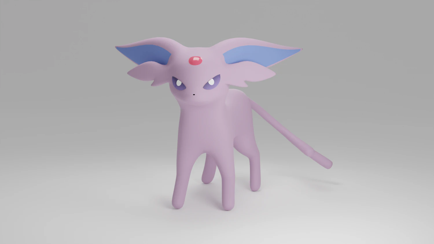 Espeon Pokemon 3D Print Model .c4d .max .obj .3ds .fbx .stl .blend 