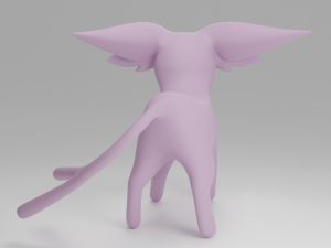 Espeon Pokemon 3D Print Model