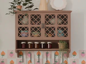 Kitchen with bar 3D Model