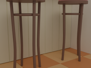 Kitchen with bar 3D मॉडल