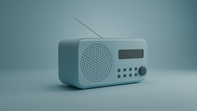 Radio 3D 模型 .c4d .max .obj .3ds .fbx .stl .blend 