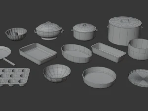 Dishes 3D Model