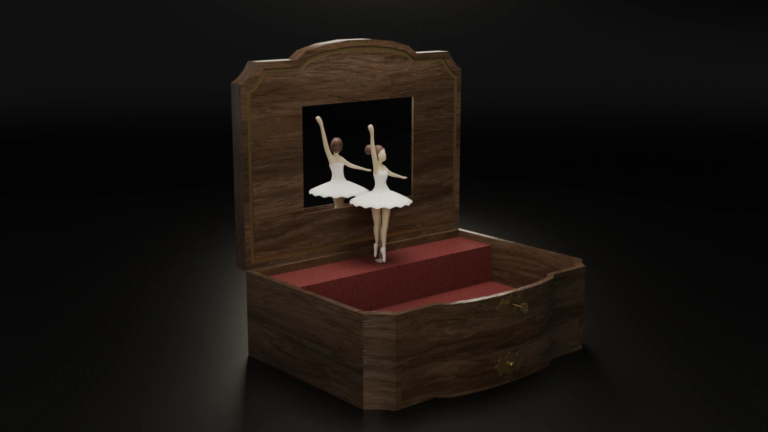 Music box 3D Model .c4d .max .obj .3ds .fbx .stl .blend 