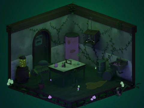 Покинута лабораторія 3D Модель