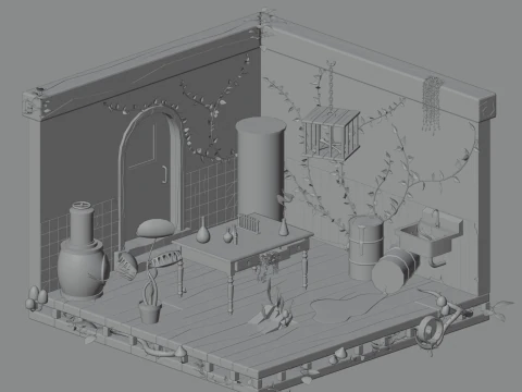 Abandoned laboratory 3D Model