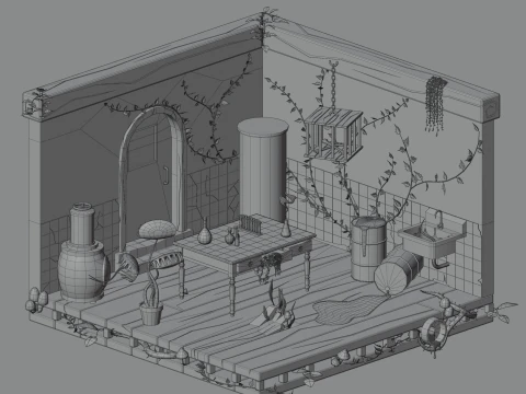 Abandoned laboratory 3D Model