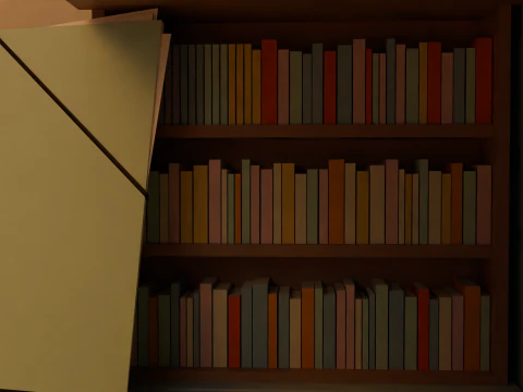 Attic bedroom 3D Model