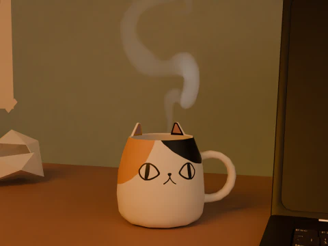 Attic bedroom 3D Model