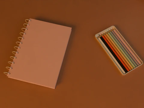 Attic bedroom 3D Model