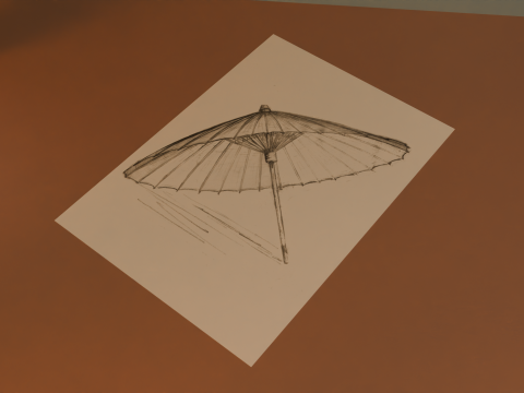Attic bedroom Modelo 3D
