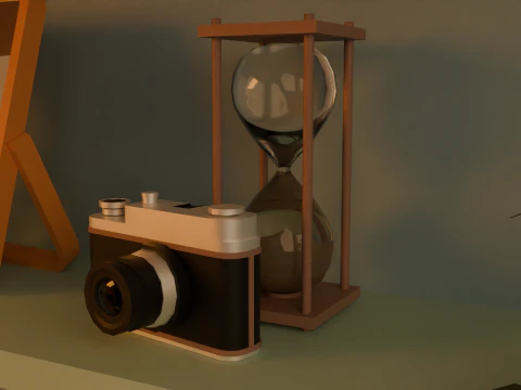 Attic bedroom 3D Model