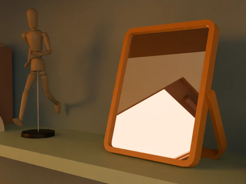 Attic bedroom 3D Model