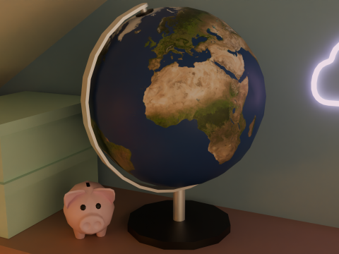 Attic bedroom Modelo 3D
