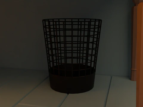 Attic bedroom 3D Model