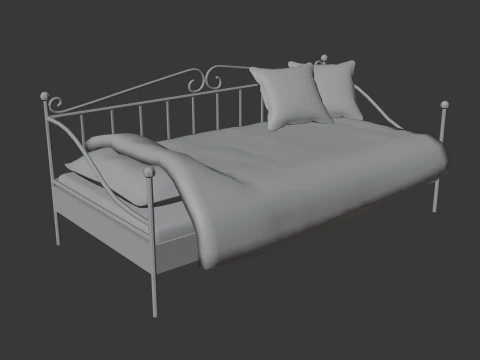 Sofa bed 3D Model