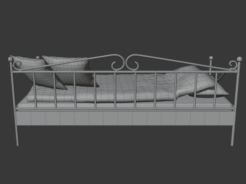 Sofa bed 3D Model