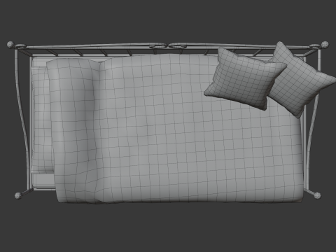 Sofa bed 3D Model