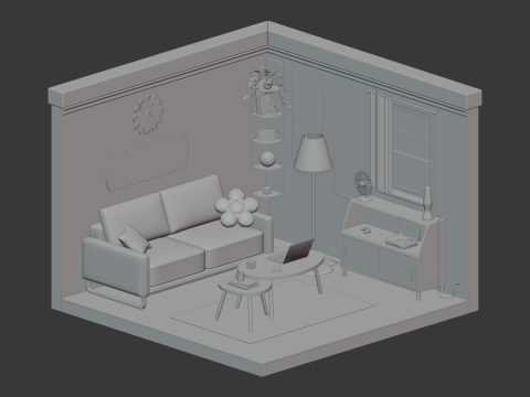 Living-room Modelo 3D