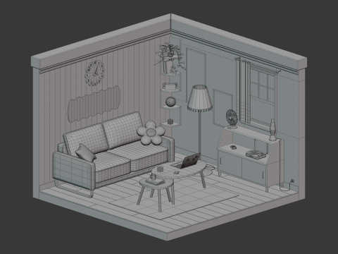 Living-room Modelo 3D