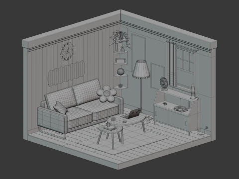 Living-room 3D Model
